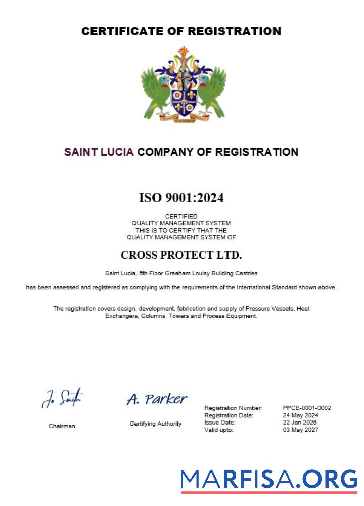 Realistic Saint Lucia business registration certificate Word and PDF template